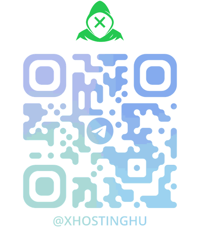 xHOSTING Telegram csatorna QR-kód