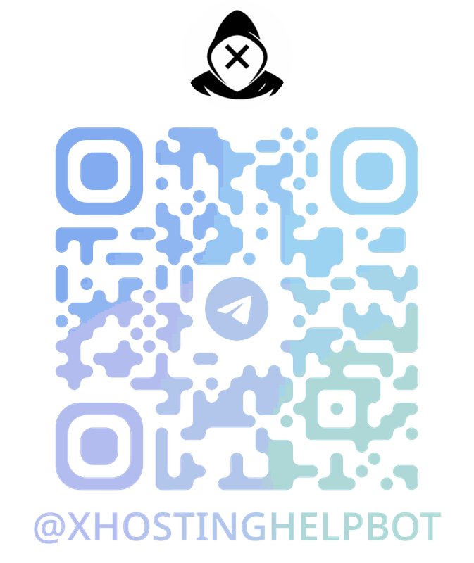 xHOSTING Telegram HelpBot QR-kód